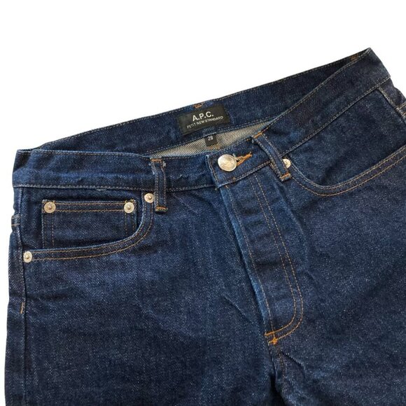 A.P.C. Petit New Standard Straight Slim Japanese Selvedge Denim Jeans - Picture 6 of 11